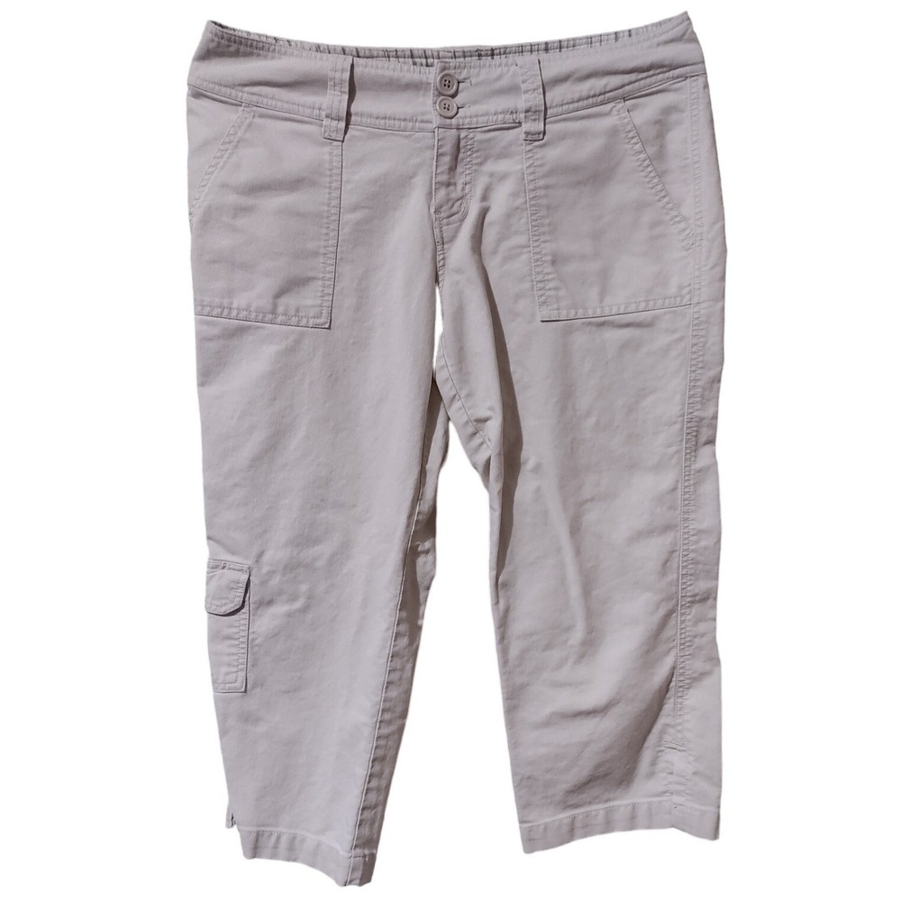Aeropostale Capris Women's Size‎  5/6 Casual Pants Leg Pocket 20 Inch Inseam Tan